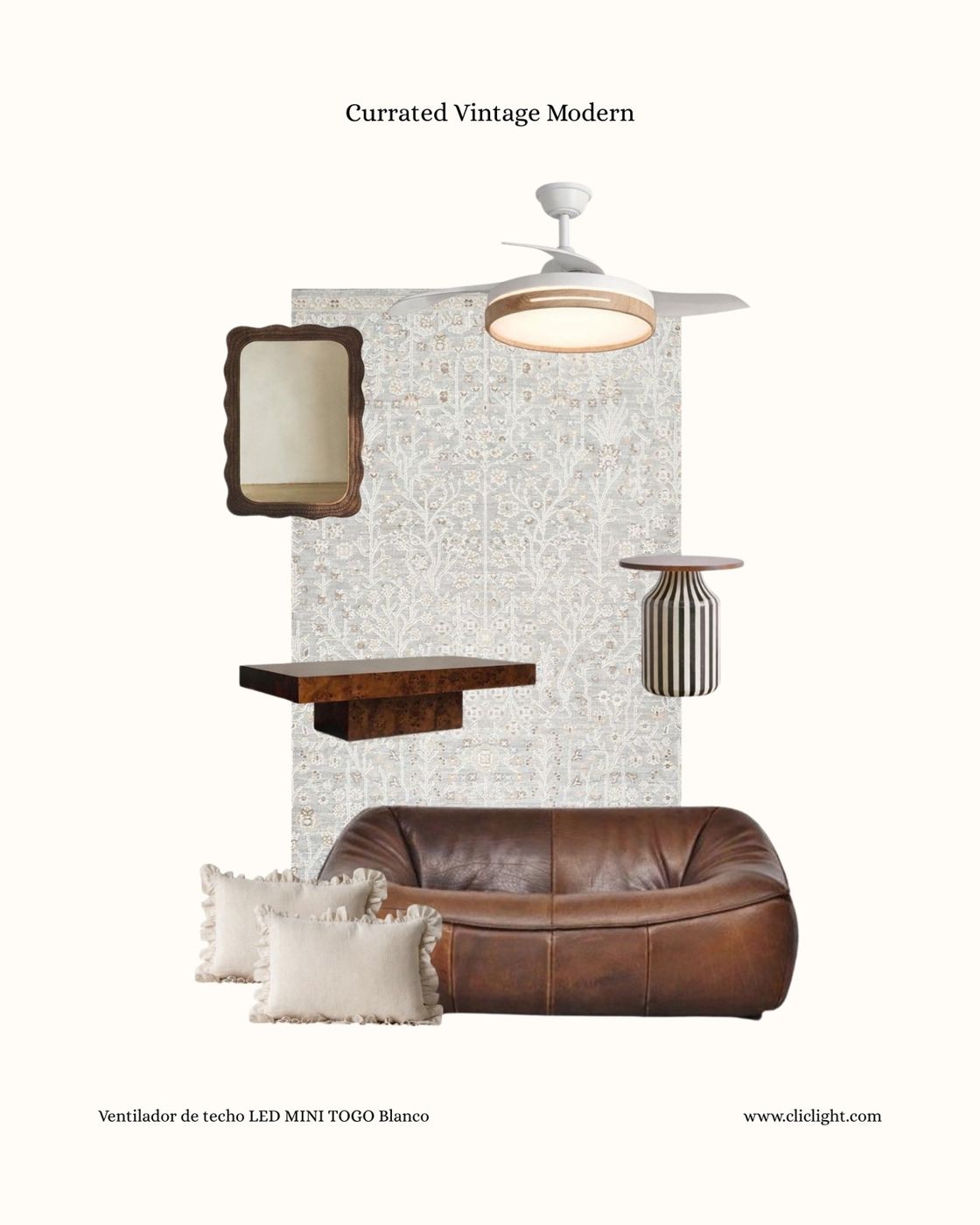 Composición de interiorismo con lámpara